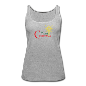 Merry Christmas - Women’s Premium Tank Top - heather gray