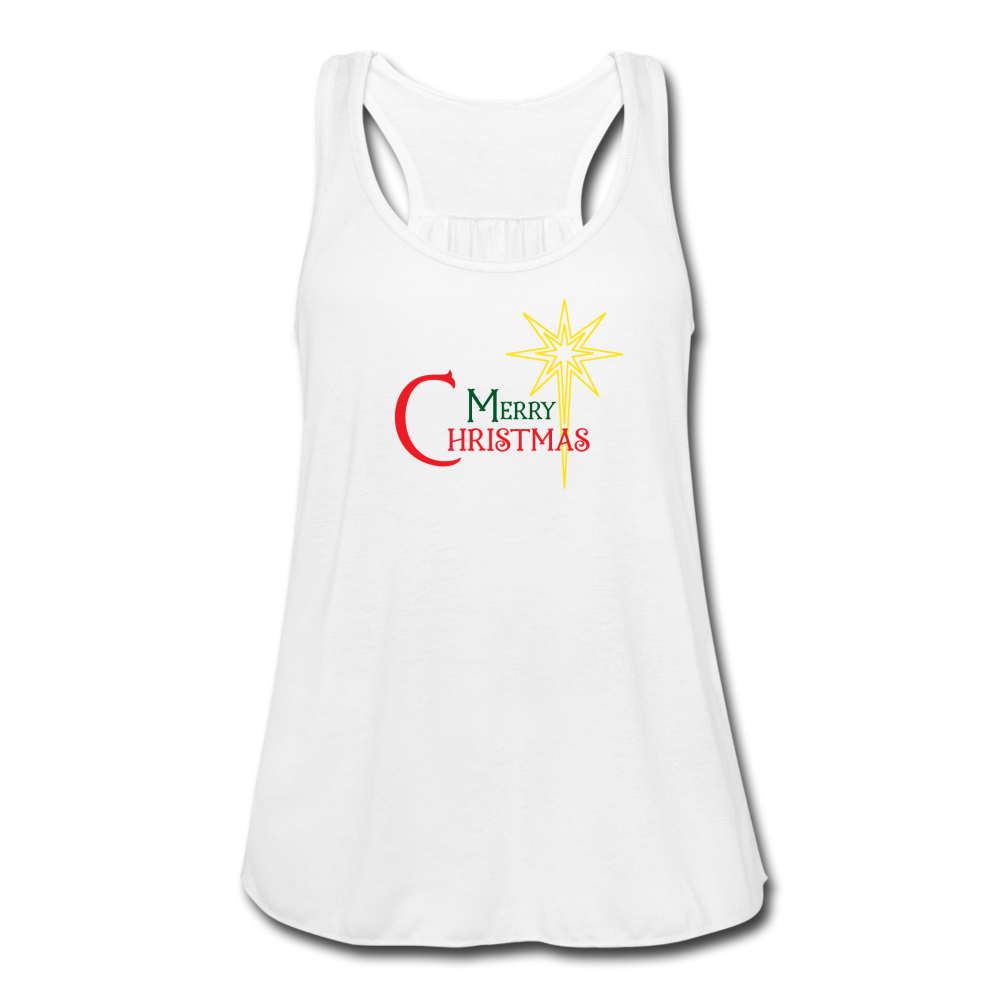 Merry Christmas - Women's Flowy Tank Top - white