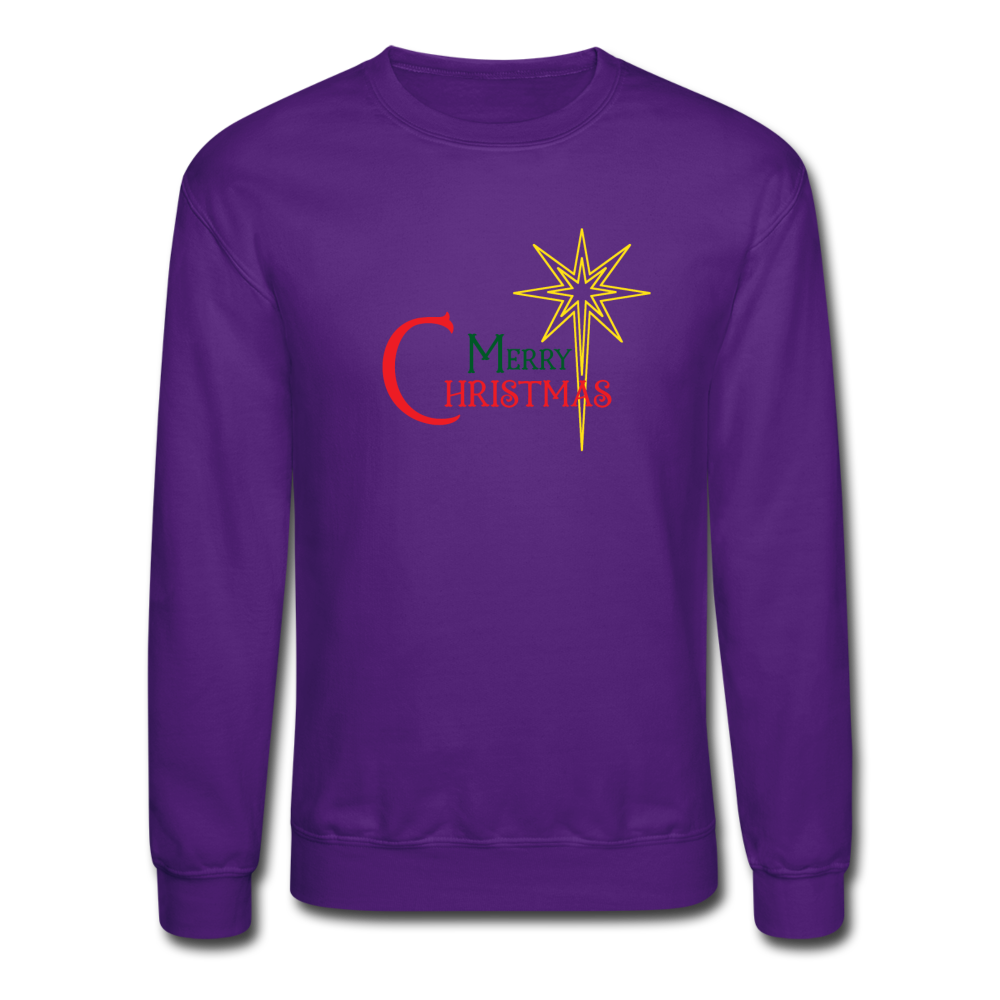 Merry Christmas - Crewneck Sweatshirt - purple