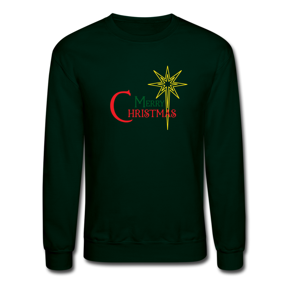 Merry Christmas - Crewneck Sweatshirt - forest green