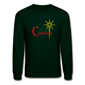 Merry Christmas - Crewneck Sweatshirt - forest green
