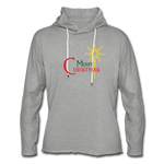 Merry Christmas - Unisex Lightweight Terry Hoodie - heather gray