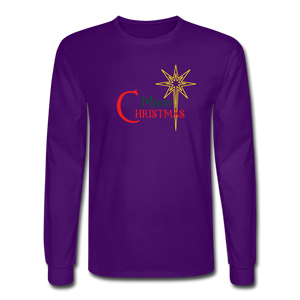 Merry Christmas - Men's Long Sleeve T-Shirt - purple