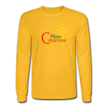 Merry Christmas - Men's Long Sleeve T-Shirt - gold