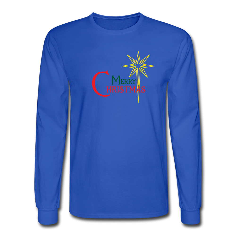 Merry Christmas - Men's Long Sleeve T-Shirt - royal blue