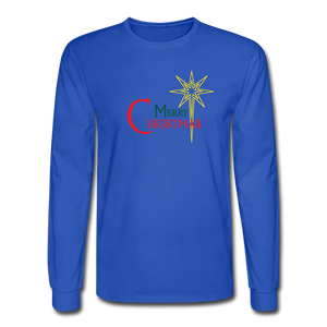 Merry Christmas - Men's Long Sleeve T-Shirt - royal blue