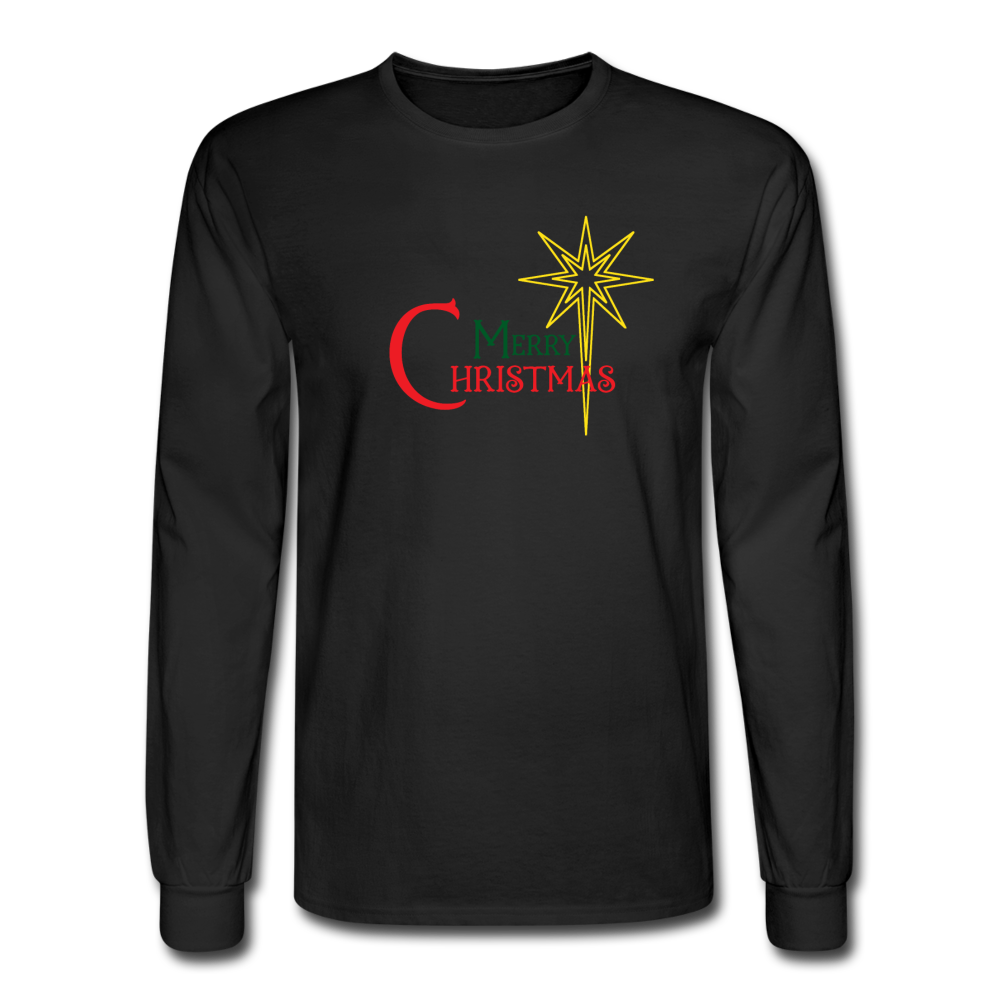 Merry Christmas - Men's Long Sleeve T-Shirt - black