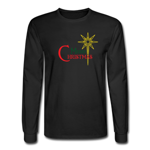 Merry Christmas - Men's Long Sleeve T-Shirt - black