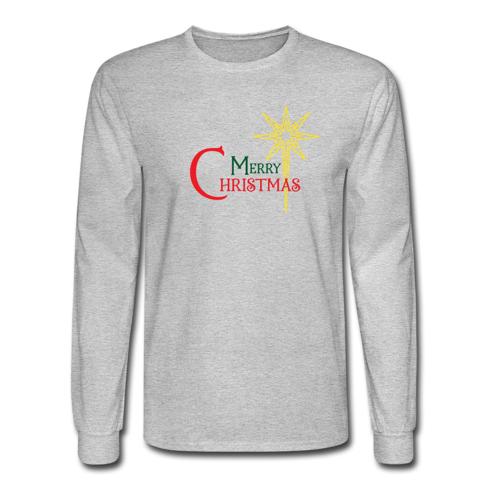 Merry Christmas - Men's Long Sleeve T-Shirt - heather gray
