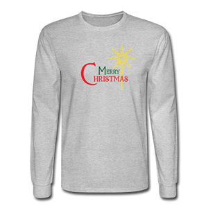 Merry Christmas - Men's Long Sleeve T-Shirt - heather gray