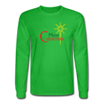 Merry Christmas - Men's Long Sleeve T-Shirt - bright green
