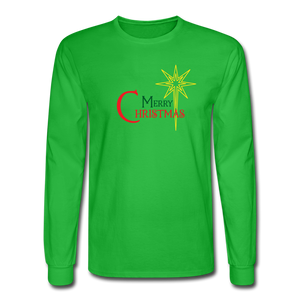Merry Christmas - Men's Long Sleeve T-Shirt - bright green