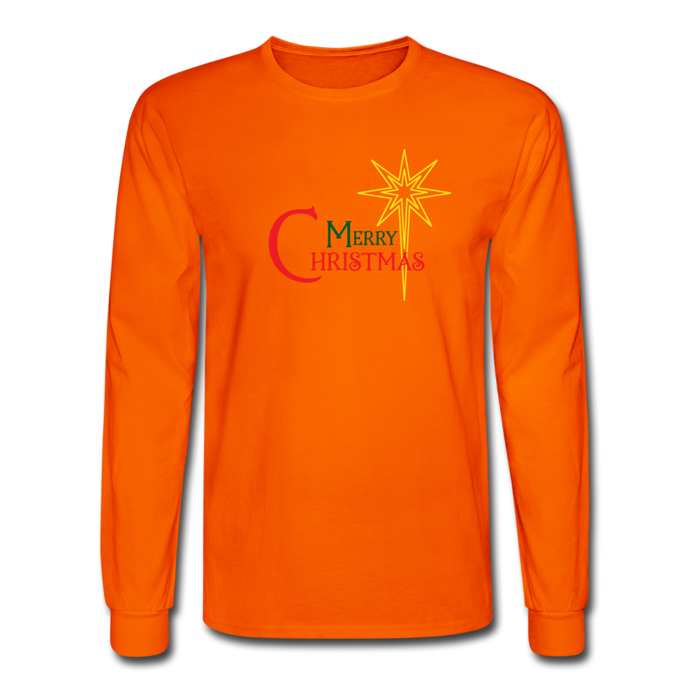 Merry Christmas - Men's Long Sleeve T-Shirt - orange