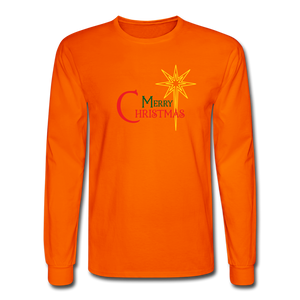 Merry Christmas - Men's Long Sleeve T-Shirt - orange