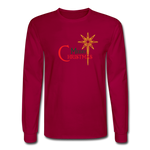 Merry Christmas - Men's Long Sleeve T-Shirt - dark red