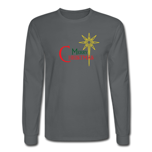 Merry Christmas - Men's Long Sleeve T-Shirt - charcoal