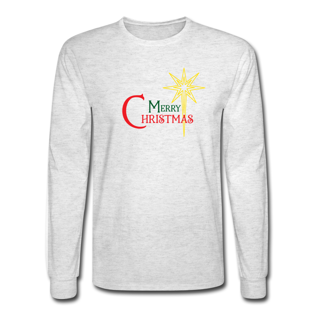 Merry Christmas - Men's Long Sleeve T-Shirt - light heather gray