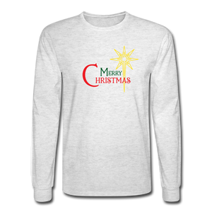 Merry Christmas - Men's Long Sleeve T-Shirt - light heather gray