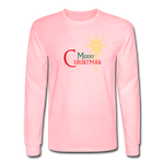 Merry Christmas - Men's Long Sleeve T-Shirt - pink