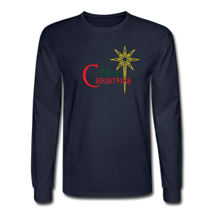 Merry Christmas - Men's Long Sleeve T-Shirt - navy