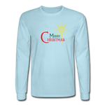 Merry Christmas - Men's Long Sleeve T-Shirt - powder blue