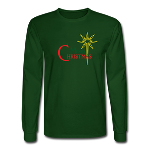Merry Christmas - Men's Long Sleeve T-Shirt - forest green