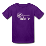 O Come Let Us Adore - Kids' T-Shirt - purple