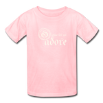 O Come Let Us Adore - Kids' T-Shirt - pink