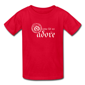 O Come Let Us Adore - Kids' T-Shirt - red