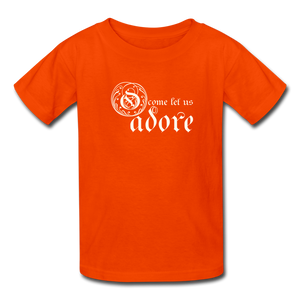 O Come Let Us Adore - Kids' T-Shirt - orange