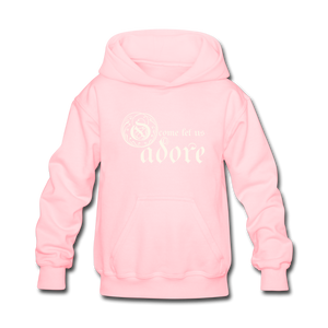 O Come Let Us Adore - Kids' Hoodie - pink