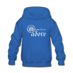 O Come Let Us Adore - Kids' Hoodie - royal blue