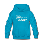 O Come Let Us Adore - Kids' Hoodie - turquoise