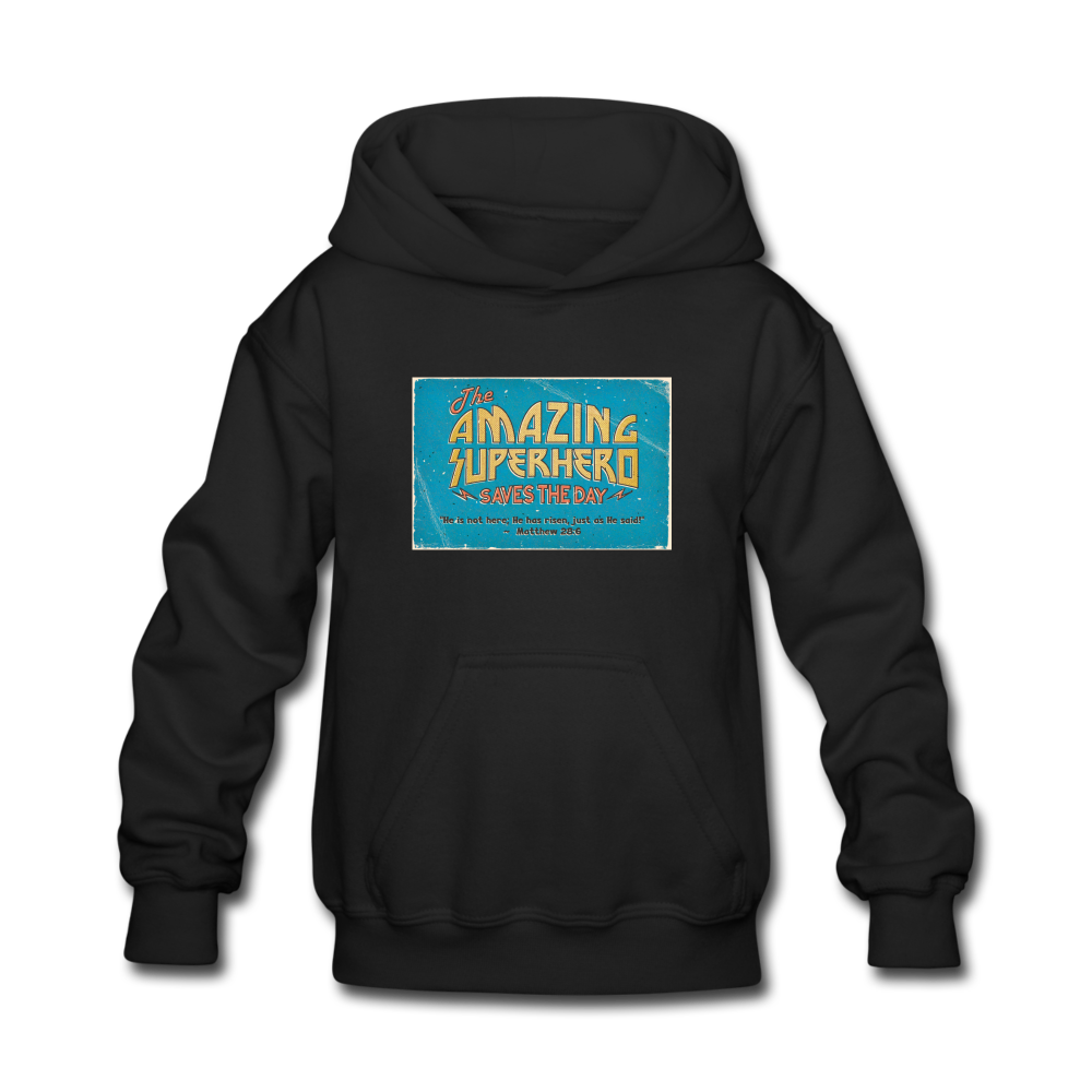 Amazing Superhero - Kids' Hoodie - black