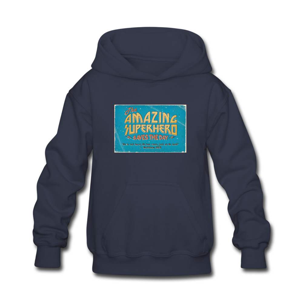 Amazing Superhero - Kids' Hoodie - navy