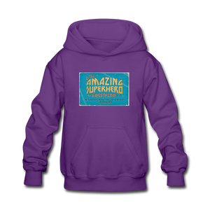 Amazing Superhero - Kids' Hoodie - purple