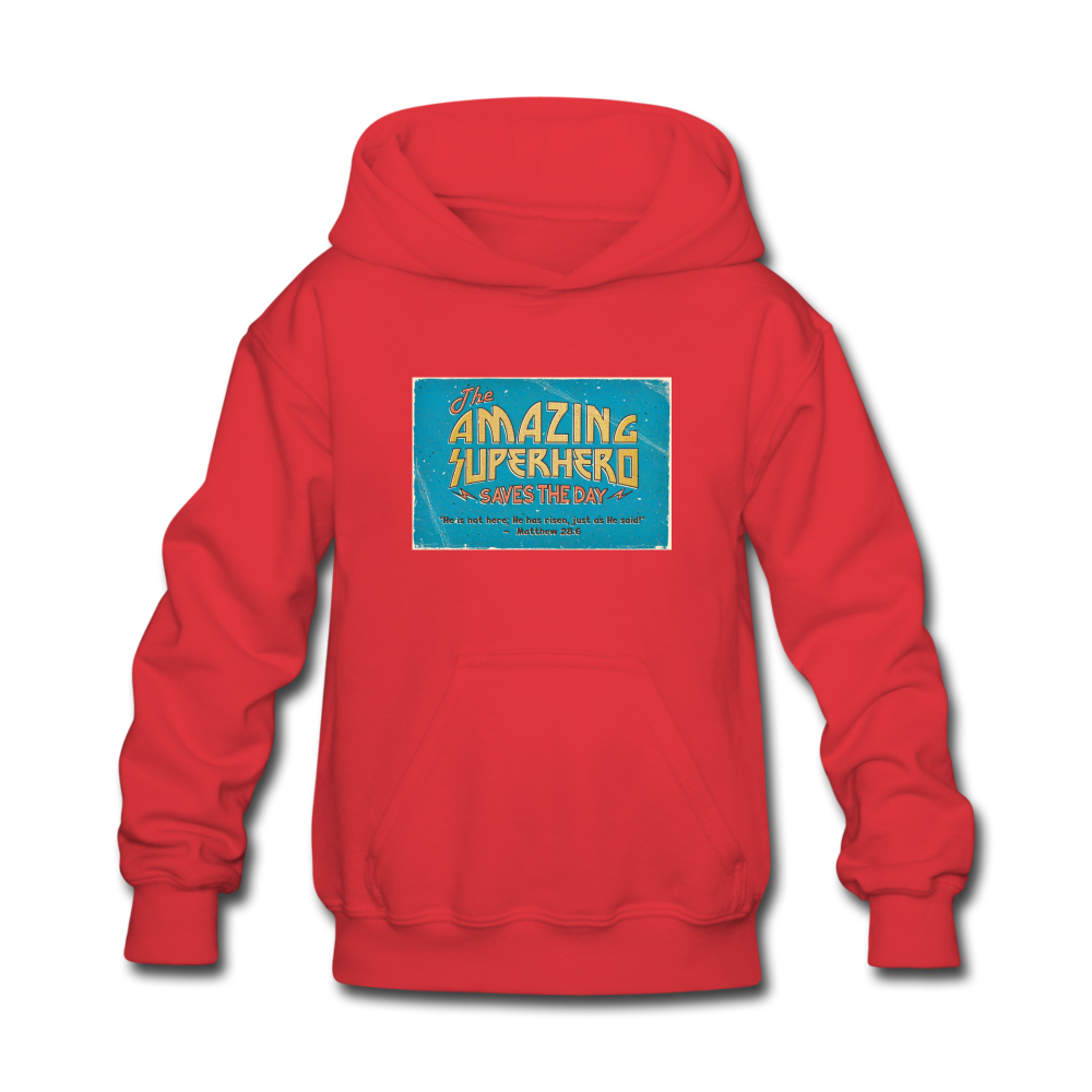 Amazing Superhero - Kids' Hoodie - red