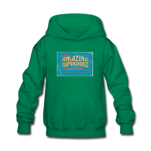 Amazing Superhero - Kids' Hoodie - kelly green