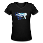 Grüss Gott - Women's Shallow V-Neck T-Shirt - black