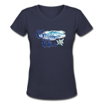 Grüss Gott - Women's Shallow V-Neck T-Shirt - navy