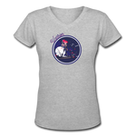 Warrior - Women's Shallow V-Neck T-Shirt - gray