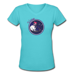 Warrior - Women's Shallow V-Neck T-Shirt - aqua
