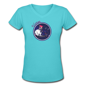 Warrior - Women's Shallow V-Neck T-Shirt - aqua
