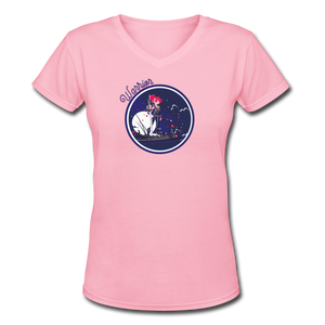 Warrior - Women's Shallow V-Neck T-Shirt - pink