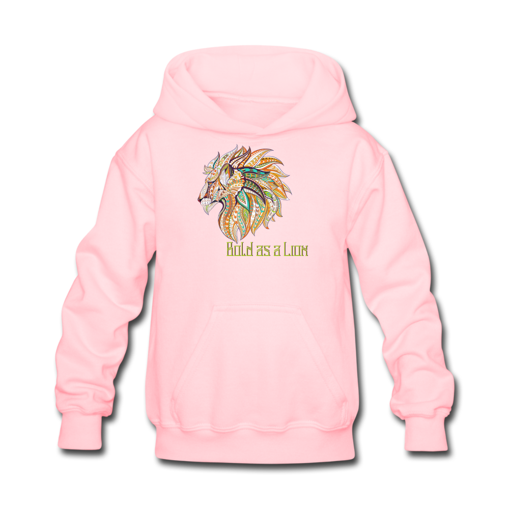 Bold as a Lion - Kids' Hoodie - pink