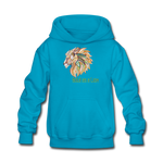Bold as a Lion - Kids' Hoodie - turquoise