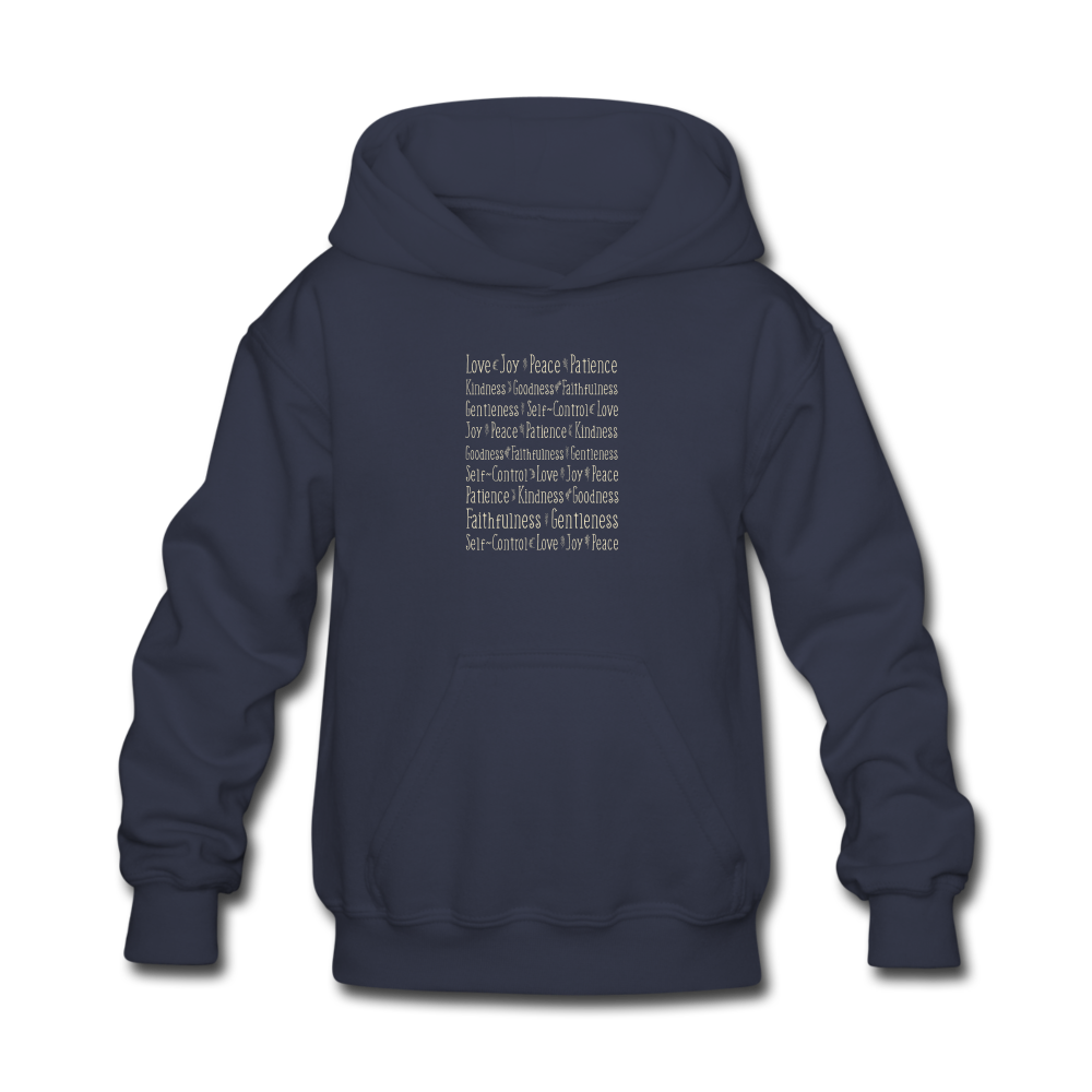 Fruit of the Spirit - Kids' Hoodie - navy