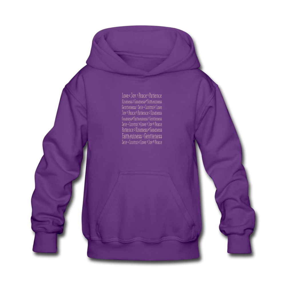 Fruit of the Spirit - Kids' Hoodie - purple