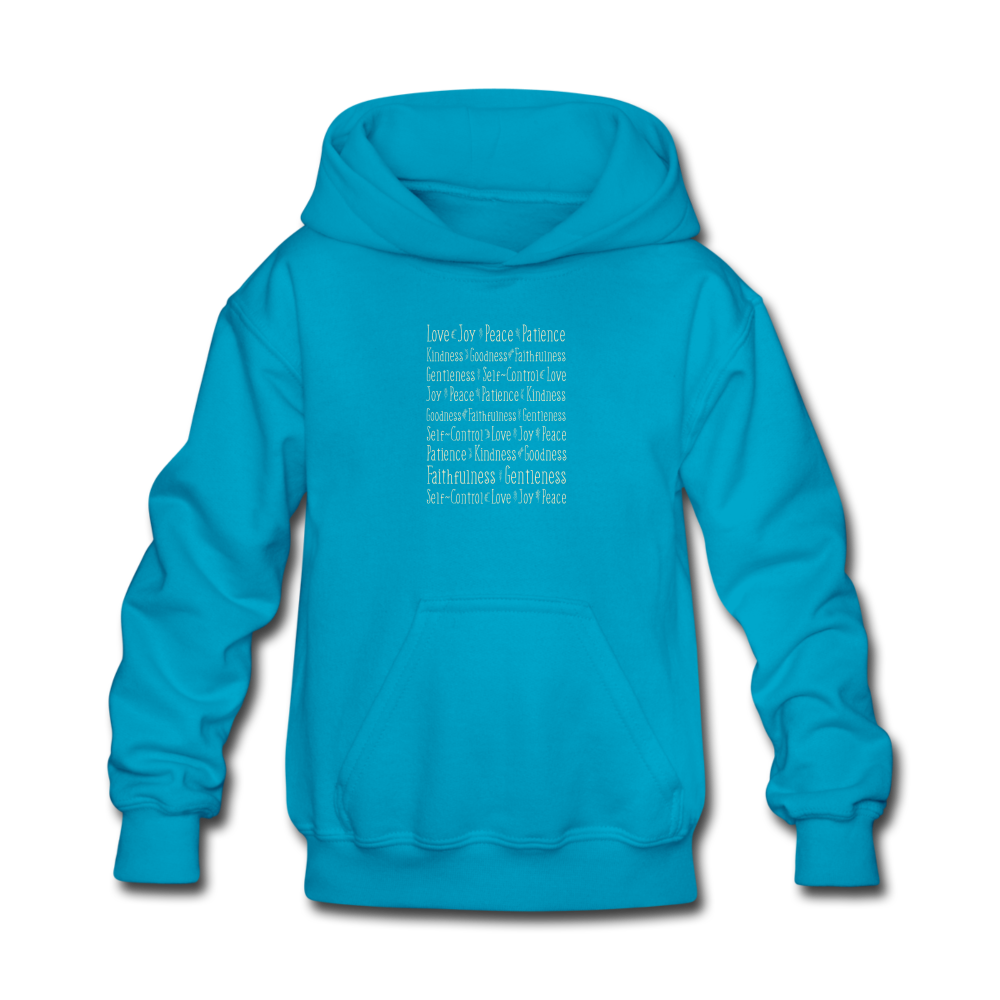 Fruit of the Spirit - Kids' Hoodie - turquoise