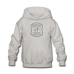 Grass for Cattle - Kids' Hoodie - heather gray
